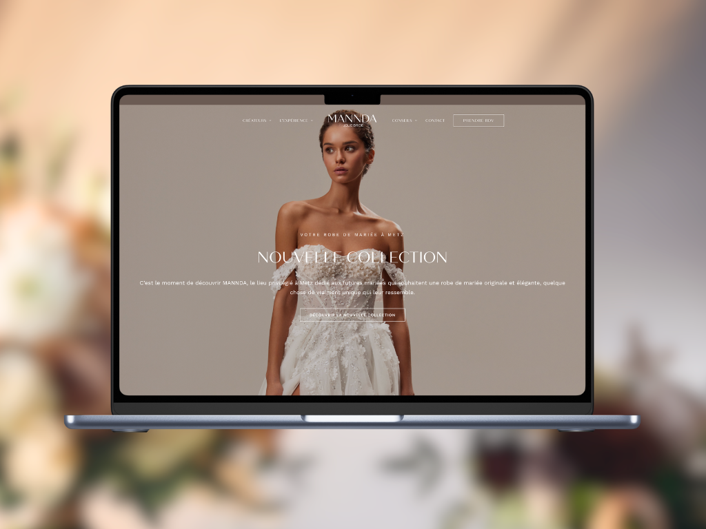 Création de site internet pour showroom de robes de mariée et wedding planner en Suisse