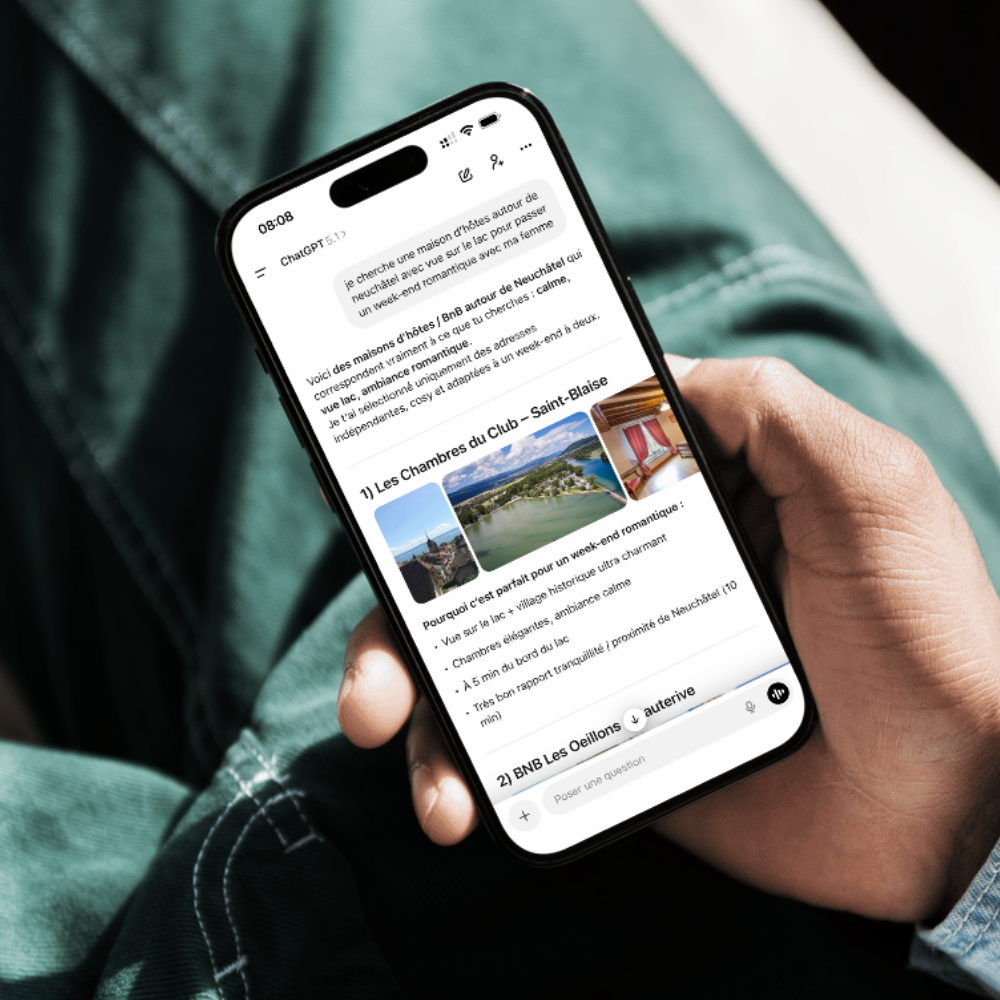 Comment apparaitre en 1er sur ChatGPT hôtel, maison d'hôtes, bed and breakfast